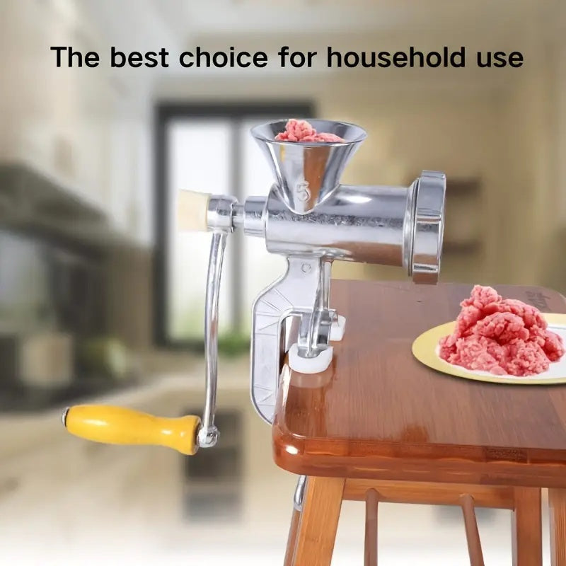 Qoʻlda ishlovchi goʻsht maydalagich, kolbasa, choʻchqa, tovuq uchun, tutqich va aksessuarlar bilan