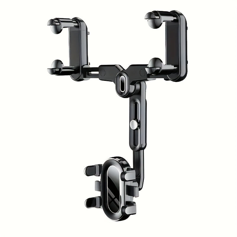 Universal ABS Car Phone Holder 360° Rotatable Retractable Mount for Auto Vehicles