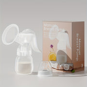 BPA-Free Manual Breast Pump Set for Breastfeeding and Milk Storage 180ml Bottle Nipple