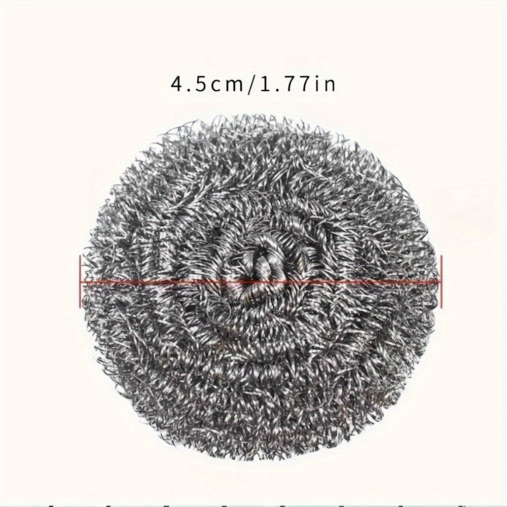 Set of 10 Stainless Steel Scrubbers for Kitchen, Bathroom, Pots and Dishes