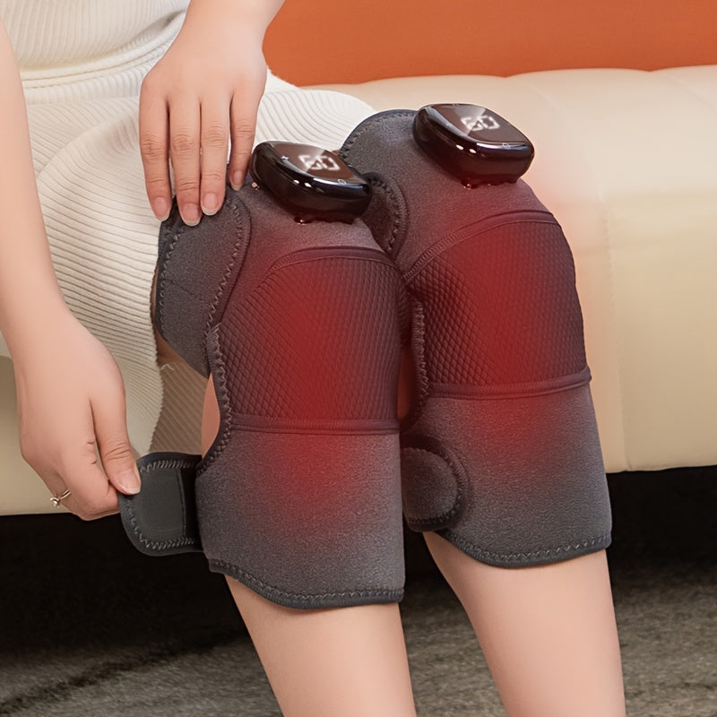 Wireless Magnetic Vibrating Massage Knee Pads Rechargeable Lithium Battery