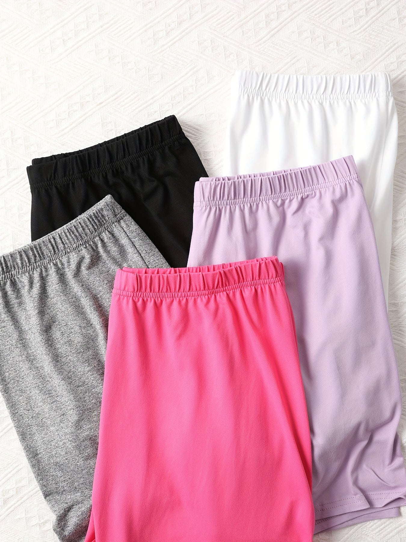 Women's Plus Size Lounge Shorts Elastic Waist Solid Casual Home Wear