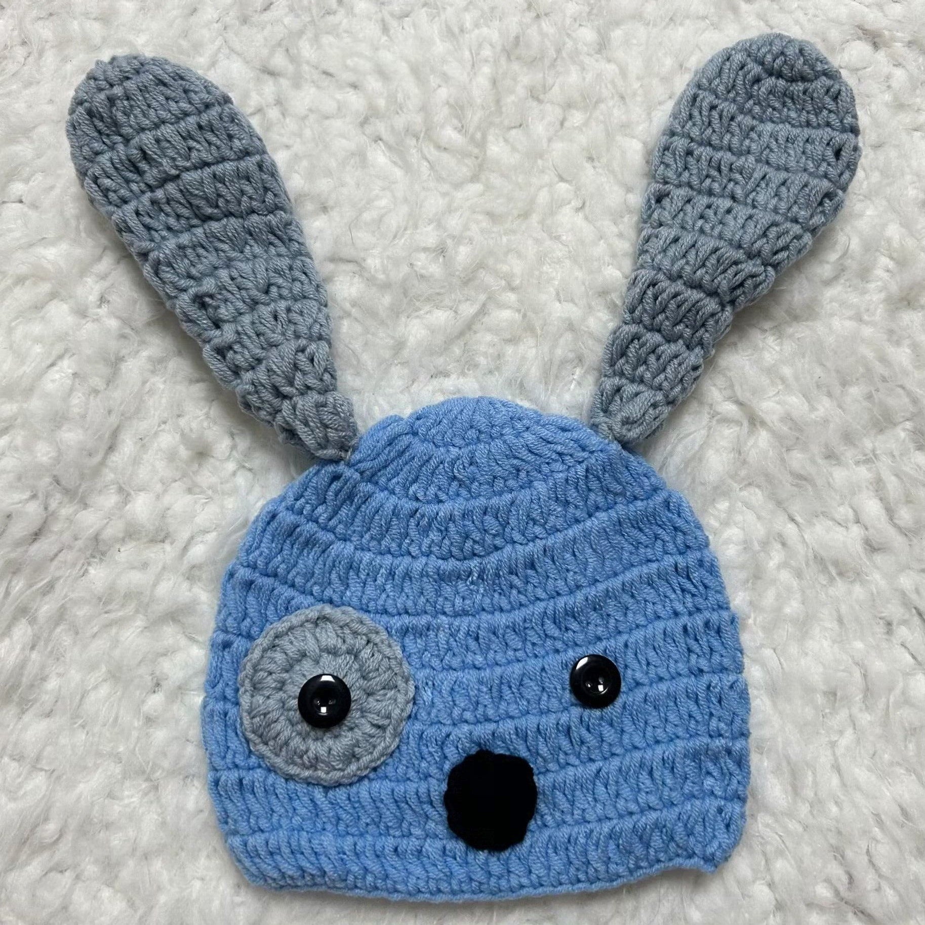 Baby Blue Dog Hat for Infants Short Suit for Photoshoots Halloween Christmas Thanksgiving