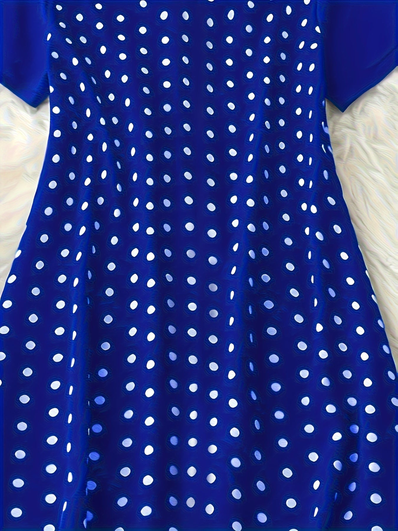 Женский комплект ночной рубашки с коротким рукавом в горошек из хлопка, повседневная домашняя одежда