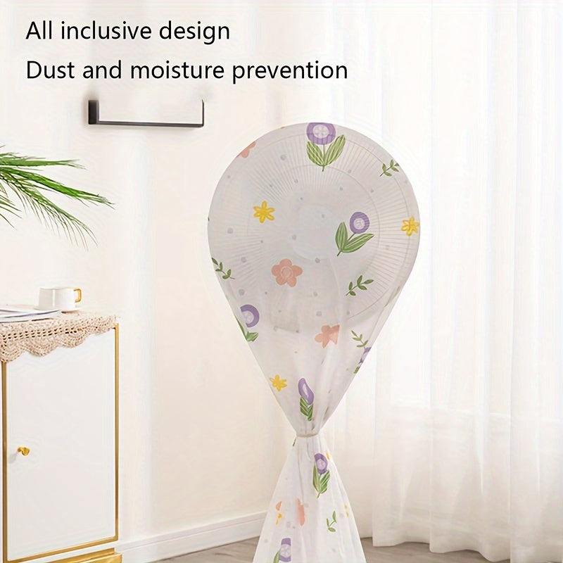 Крышка вентилятора с узором из нейлоновых тюльпанов, пылезащитная, водонепроницаемая, для хранения бытовой техники