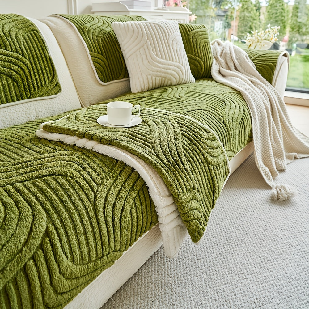 Juego de funda para sofá en forma de L de 2 piezas, antideslizante, resistente a manchas, poliéster lavable a máquina, amigable con mascotas