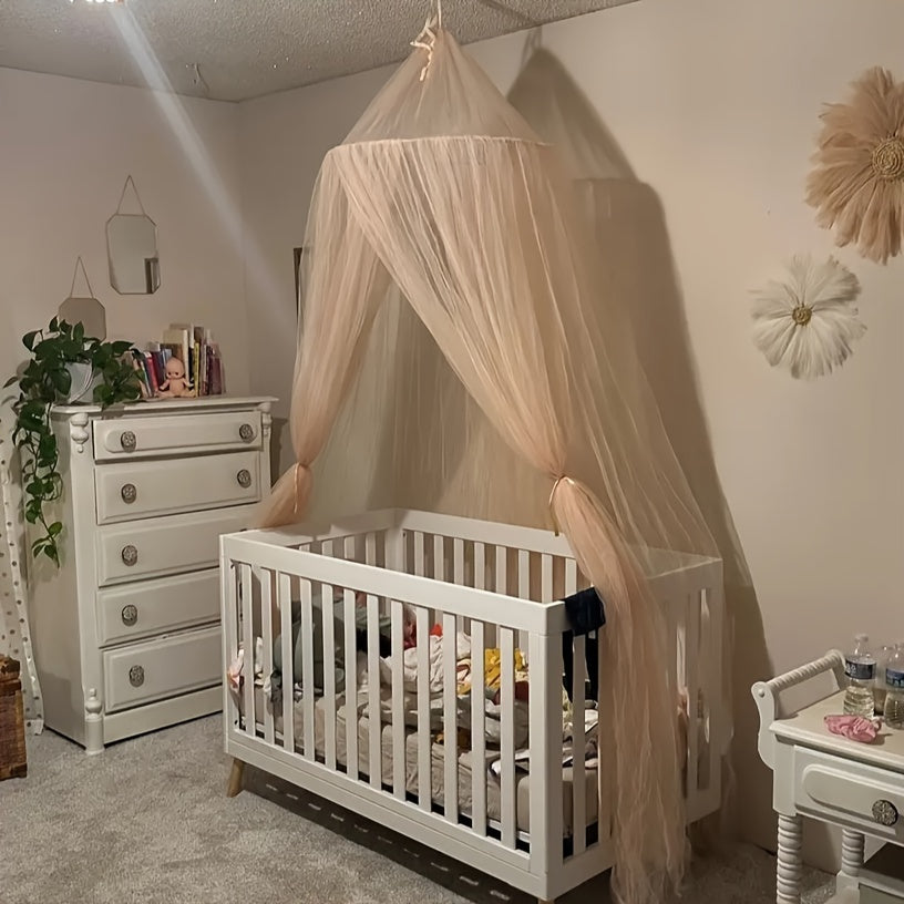 Cortina de malla para bebé con forma de mosquitera para cama, ideal para decorar la habitación infantil y ropa de cama para bebé