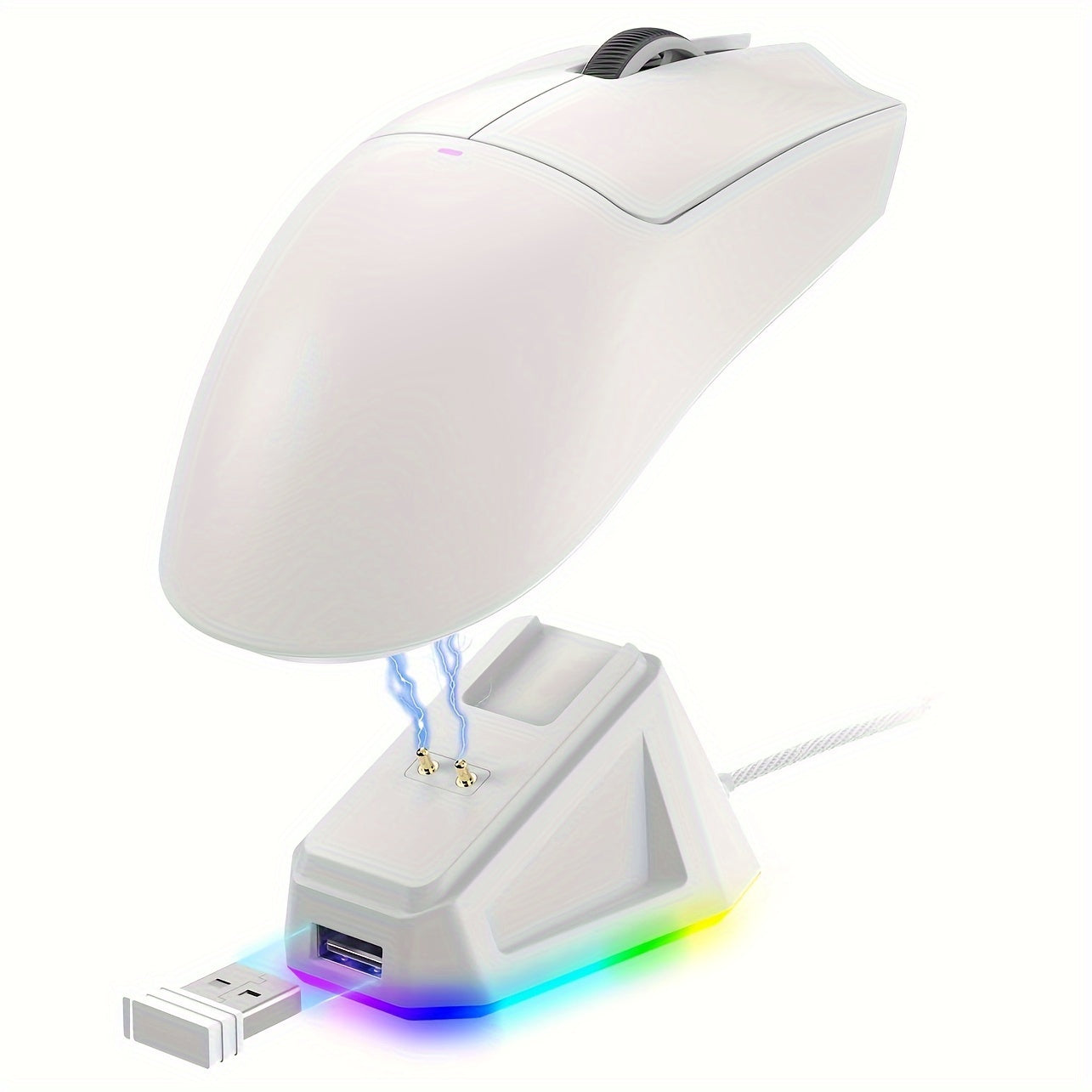 Attack Shark X11 - bu RGB zaryadlash bazasi, Tri-rejim 2.4G/USB-C simli/BT, 22K DPI, PAW3311 Optik Sensor, HUYU Switch, 5 ta dasturlashtiriladigan tugmachalari bo'lgan engil simsiz o'yin sichqonchasi. Mos keladi.