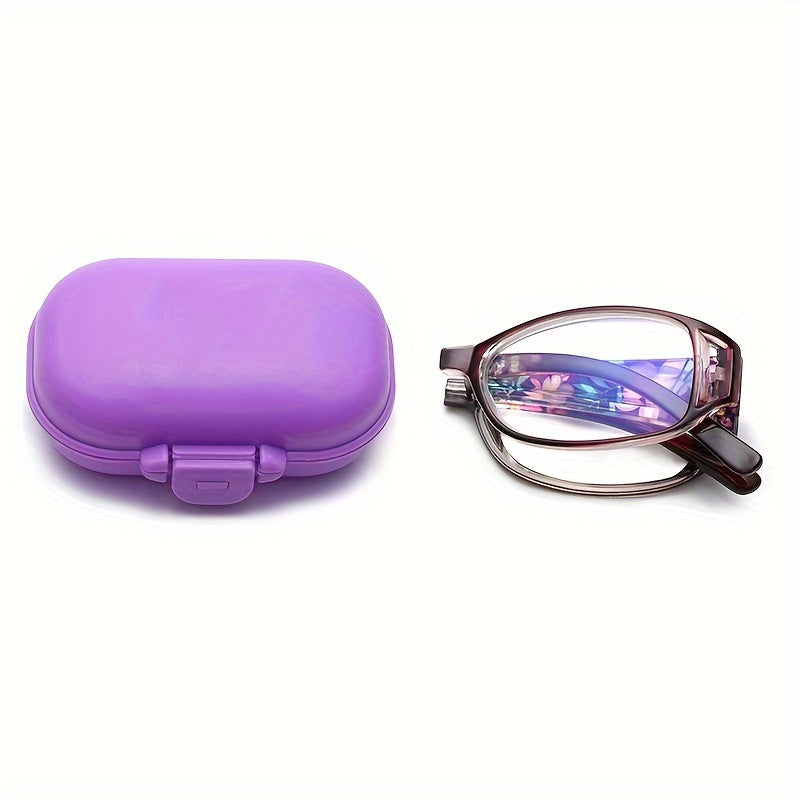 1 шт. Винтажные печатные складные очки для чтения, идеальный подарок для женщин.