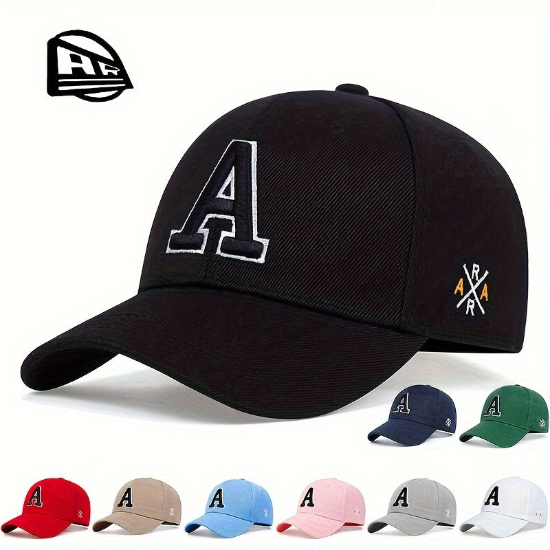 Men's Baseball Cap with A Letter Embroidery Lightweight Sun Protection Casual Outdoor Cap for Spring and Autumn Travel