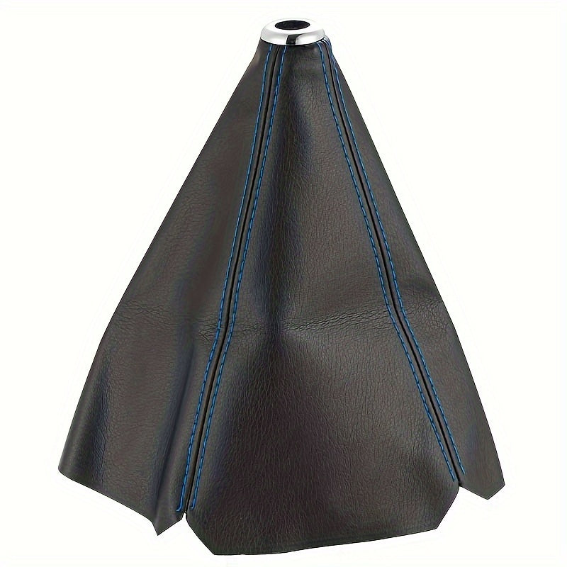 Universal PU teri uzatish uchun shinalar qopqog'i, karbon tolasi naqshli, qizil tikuvlar bilan