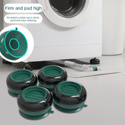 4 Adjustable Support Mats for Washing Machines and Refrigerators Non-Slip Cushions