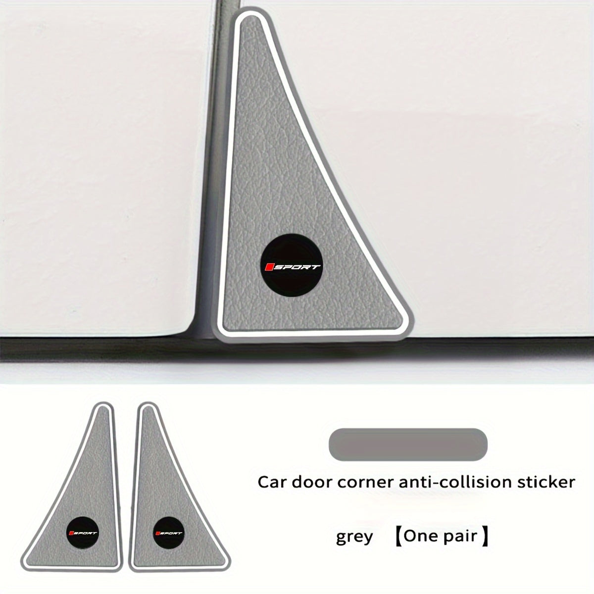 Avtomobil burchak tampon qo'riqchilari rezina uchburchakli yozuvlar o'z-o'zidan yopishadigan chizilishga qarshi himoya