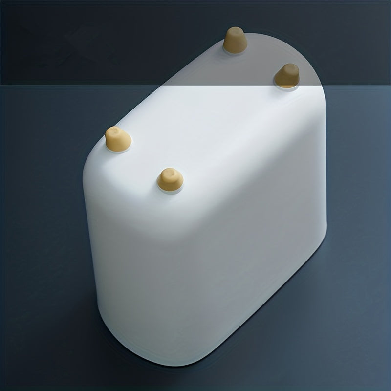 Kichik joylar uchun qopqoq bilan ingichka plastik axlat qutisi, yotoqxona, hammom va yashash xonalari uchun ideal.