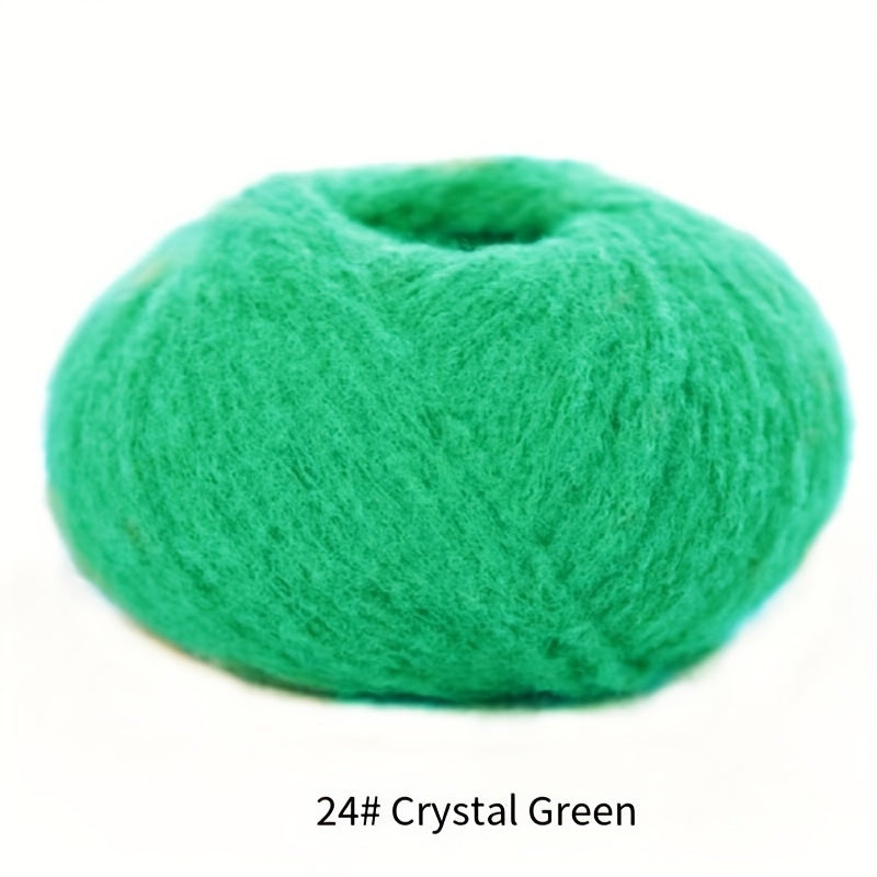 Soft Velvet Yarn Roll 40g Mixed Color Nylon for Knitting Dolls Scarves Blankets