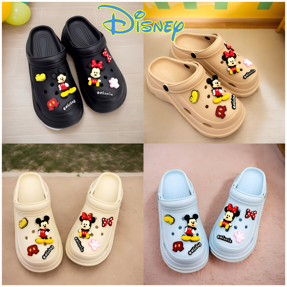 Women's EVA Slippers Summer Beach Home Outdoor Streetwear with Accessories