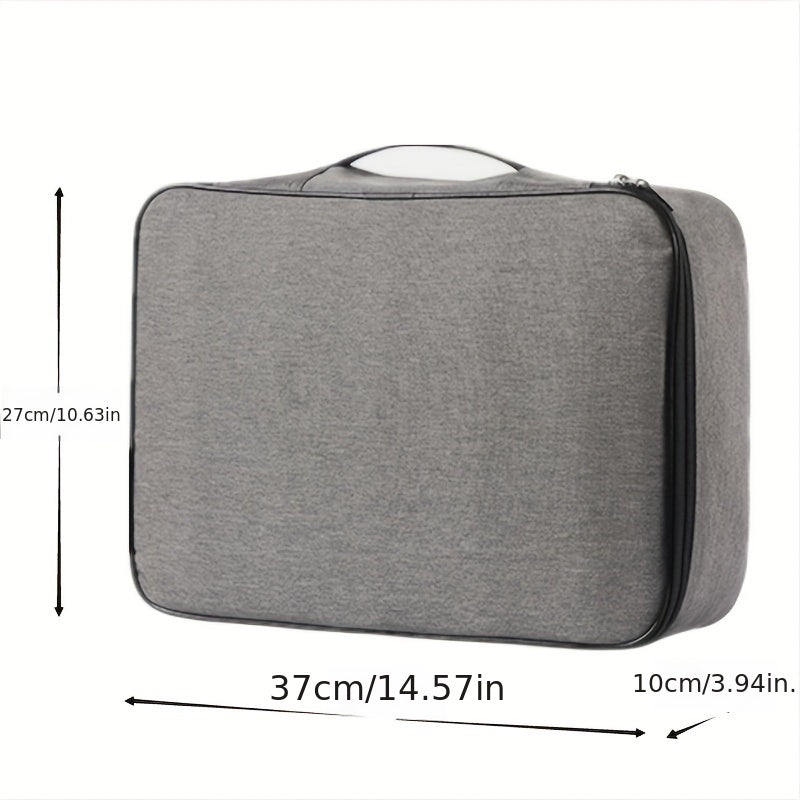 Polyester Document Organizer Bag with Large Capacity for Passports and Business Cards