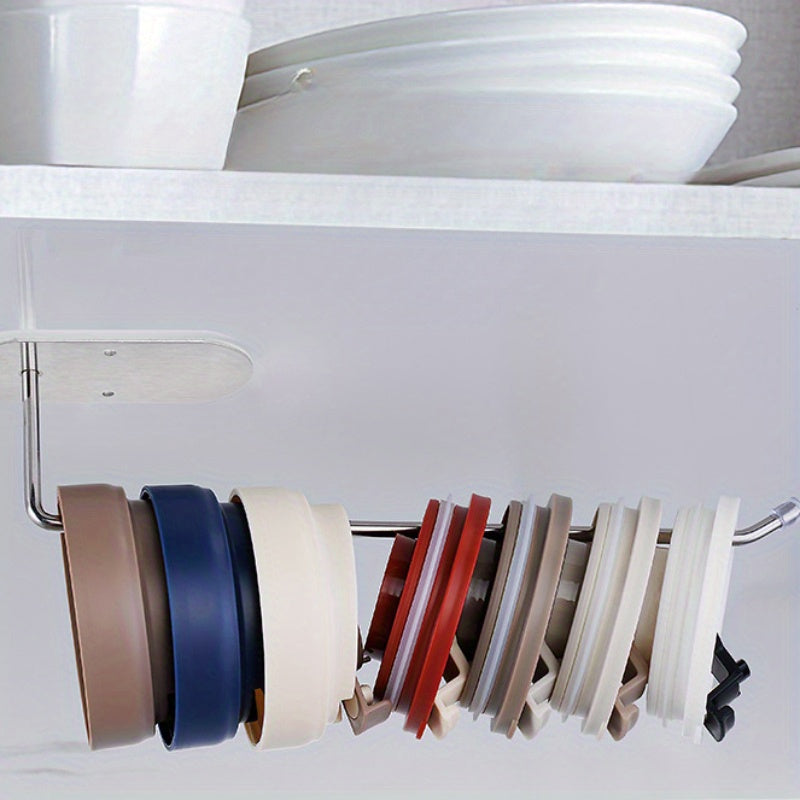 Zinapoyali po'latdan yasalgan tokcha oshxona ro'moli, shkaf qog'oz sochiq, Amerika shkafi stakan qopqog'i va boshqa narsalarni hech qanday teshiklar hosil qilmasdan ushlab turish uchun mo'ljallangan.