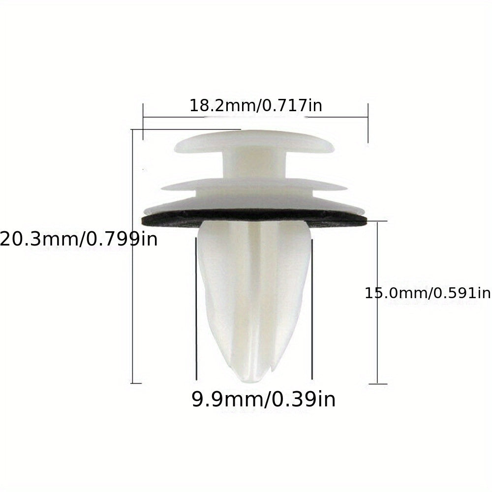 50pcs Universal Auto Fastener Clips Bumper Door Panel Rivet Fasteners