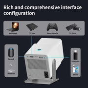 Портативный 4K видеопроектор с вращением 180°, Wi-Fi 5G, для дома и офиса