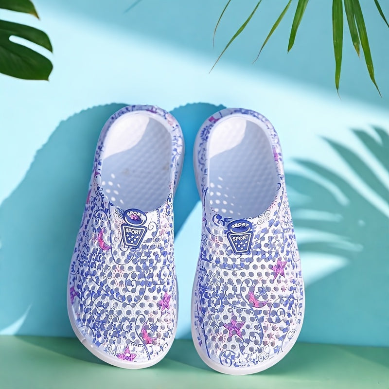 Women's Summer Indoor Slippers Lightweight Comfortable Beige Size 7-9