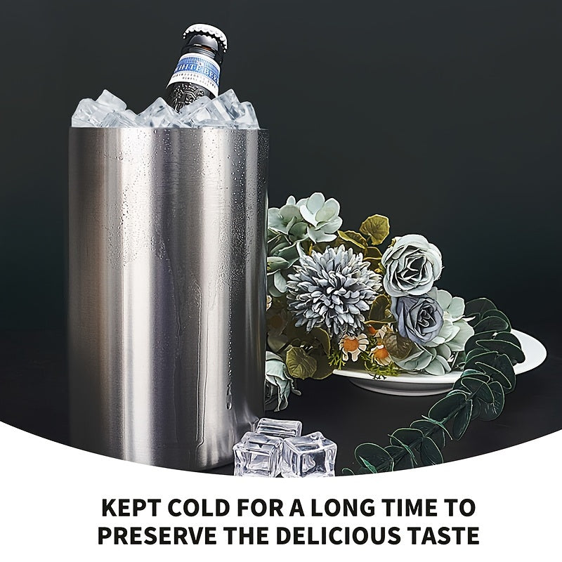 1.6L sig'imga ega bo'lgan ixcham zanglamas po'latdan yasalgan muz idishi, ichimliklarni harakatda sovuq saqlash uchun mukammal. Tashqi tadbirlar va uyda foydalanish uchun ideal.