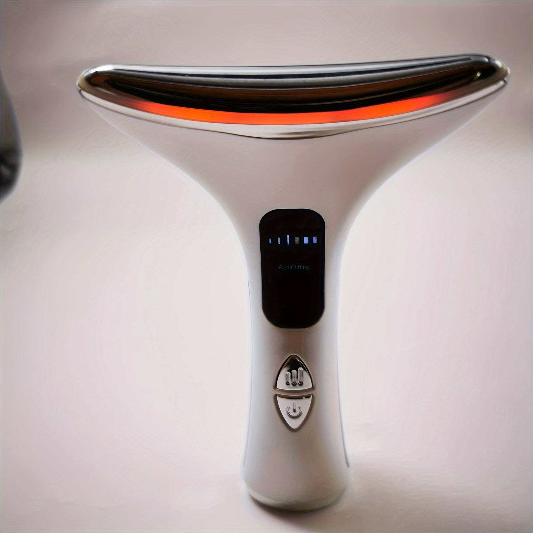 Zaryadlanadigan yuz va bo'yin massajeri, vibratsiya va isitish bilan - USB/akkumulyator bilan ishlaydi, litiy batareya kiritilgan - ayollar uchun ideal teri parvarishi sovg'asi