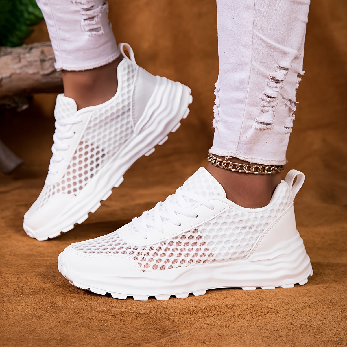 Women's Mesh Sneakers Lightweight Breathable Casual Running Shoes