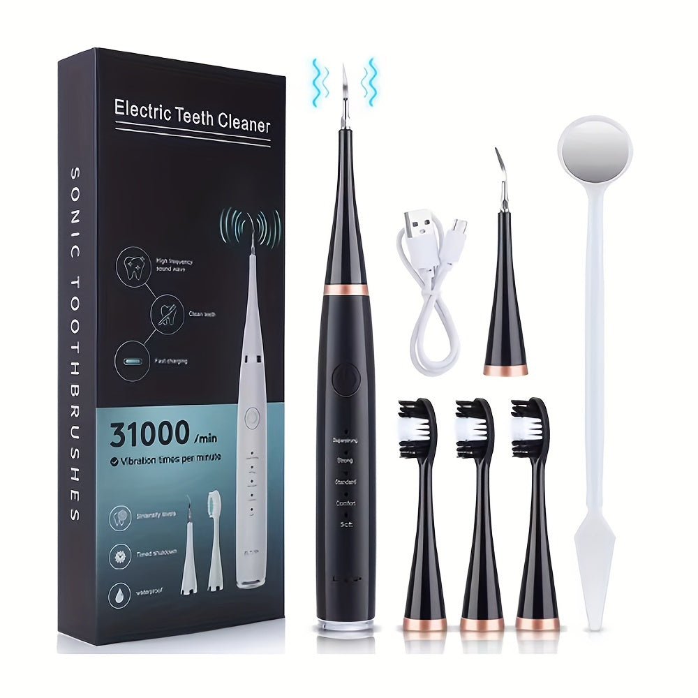 Cepillo de dientes eléctrico para adultos, limpiador y blanqueador de dientes de doble uso