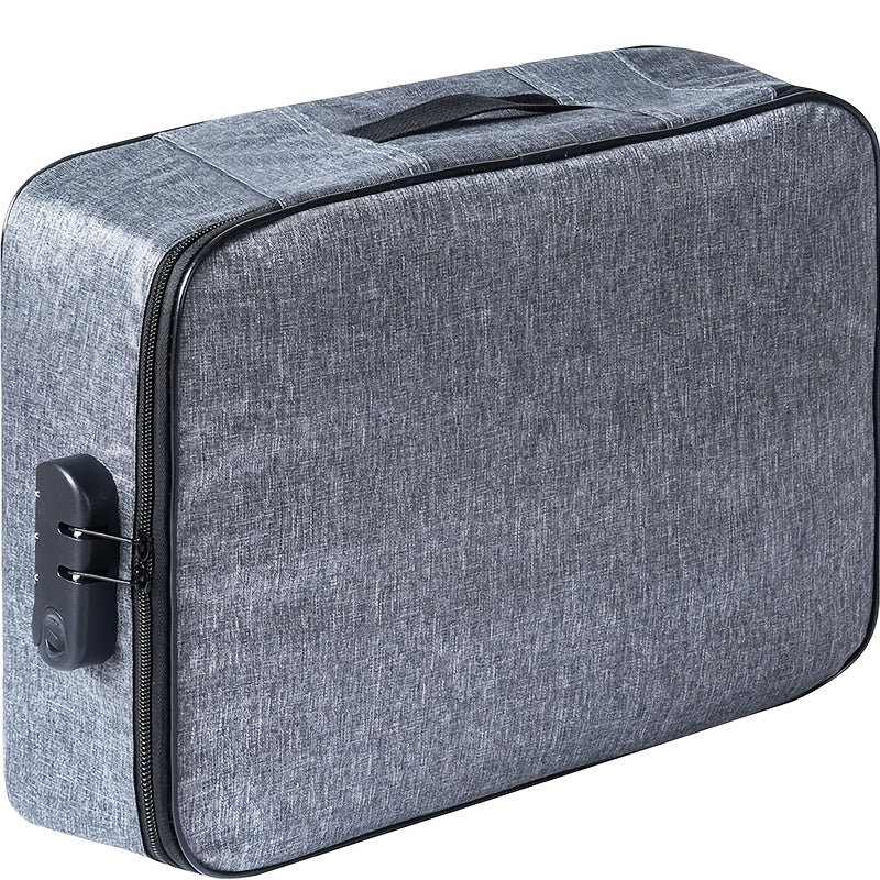 Bolsa de documentos de tela Oxford impermeable para suministros de oficina y artículos de viaje