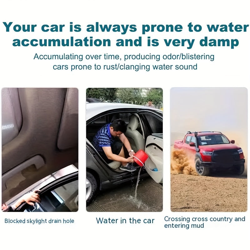Гибкий инструмент для очистки дренажных отверстий авто с электросолнцезащитным козырьком и лобовым стеклом, длинная щетка