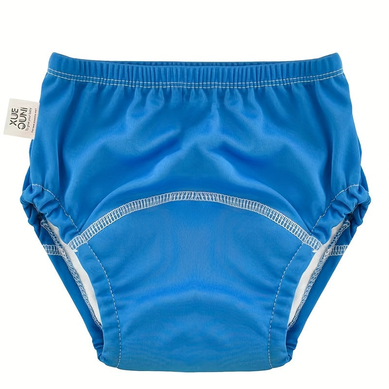 Pantalones de entrenamiento de color liso para niños pequeños, pañales de aprendizaje lavables, reutilizables, transpirables