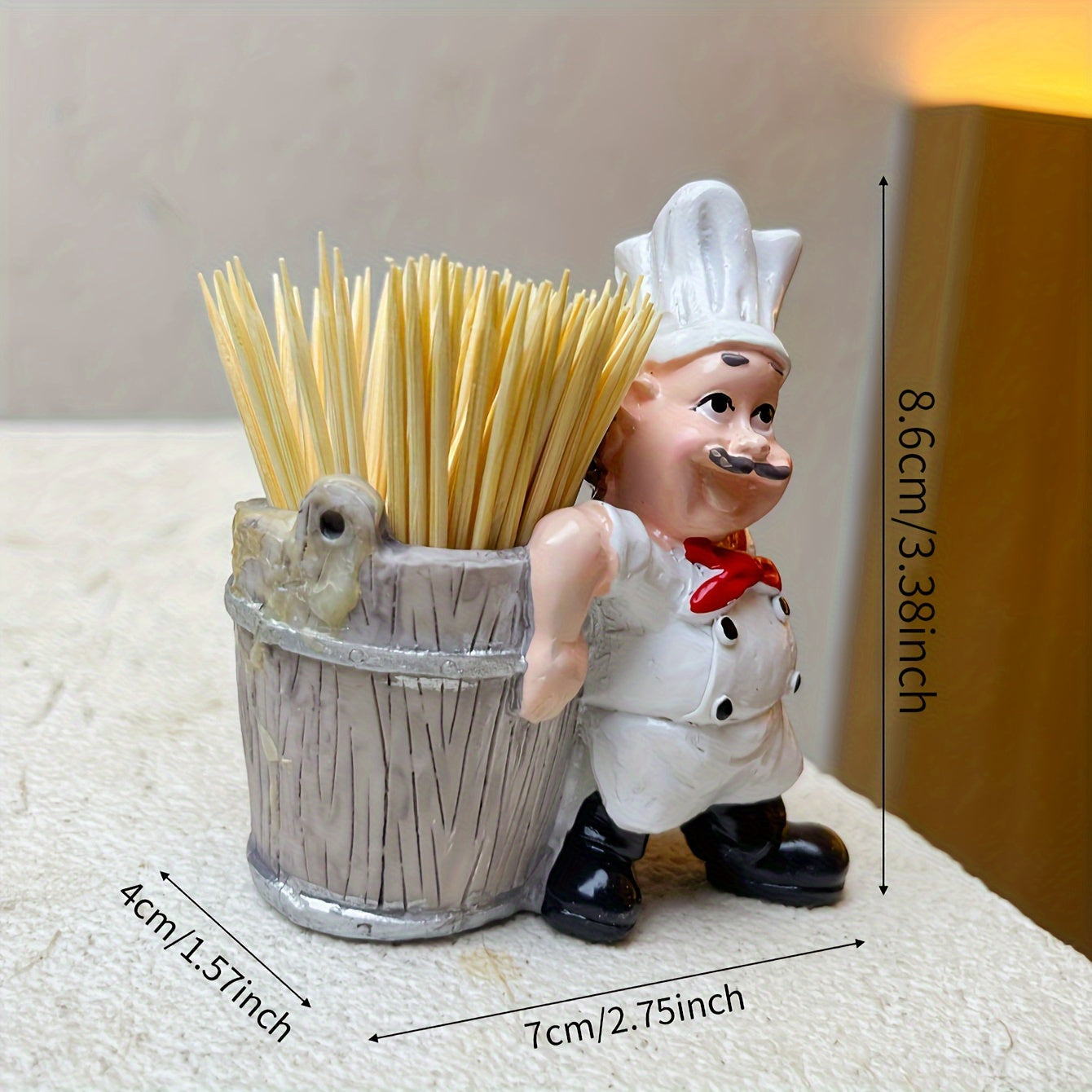 Toothpick Holder Figurine, ABS Resin, Kitchen Decor, Gift for Special Occasions