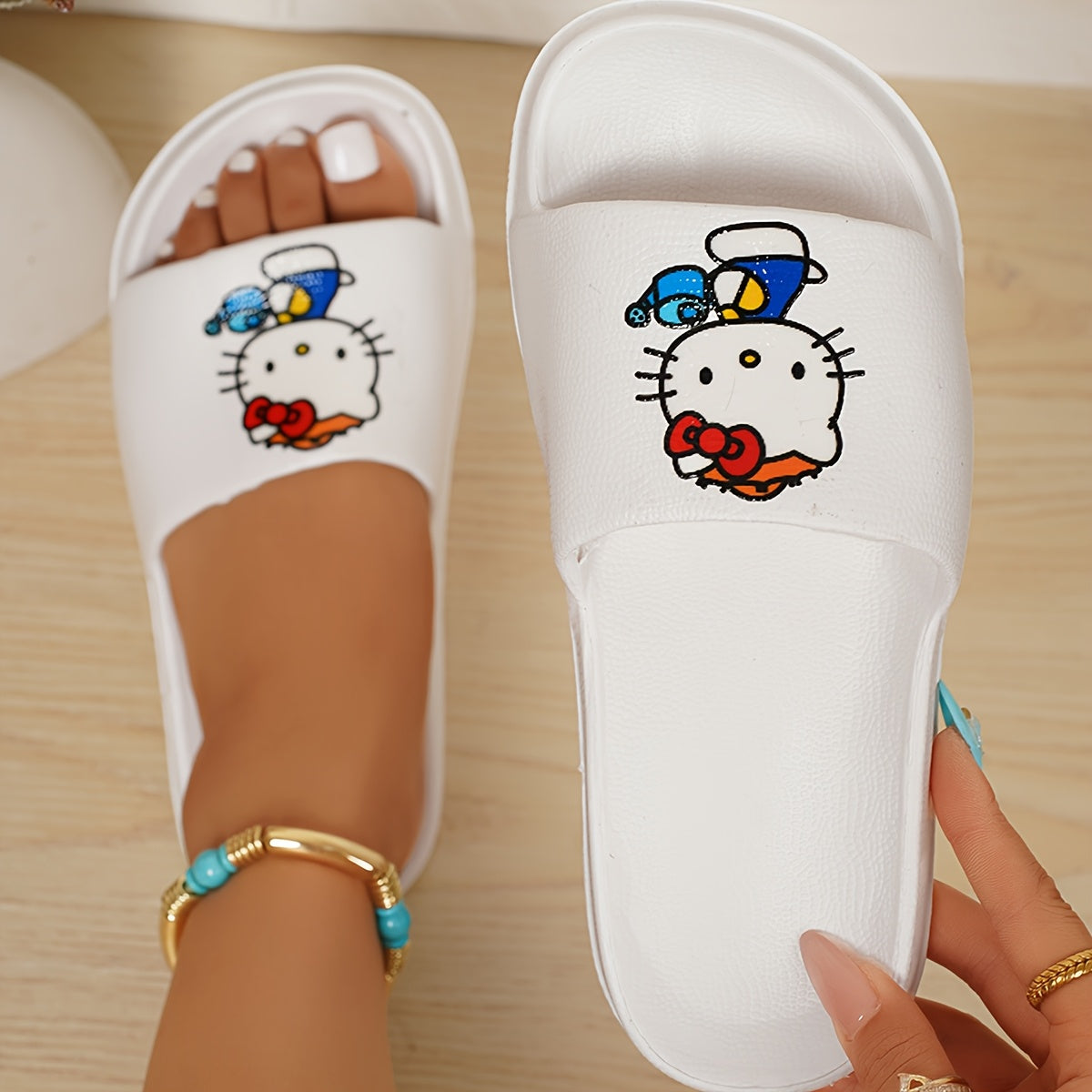 Women's Summer Pink EVA Slip-On Sandals with Thick Sole