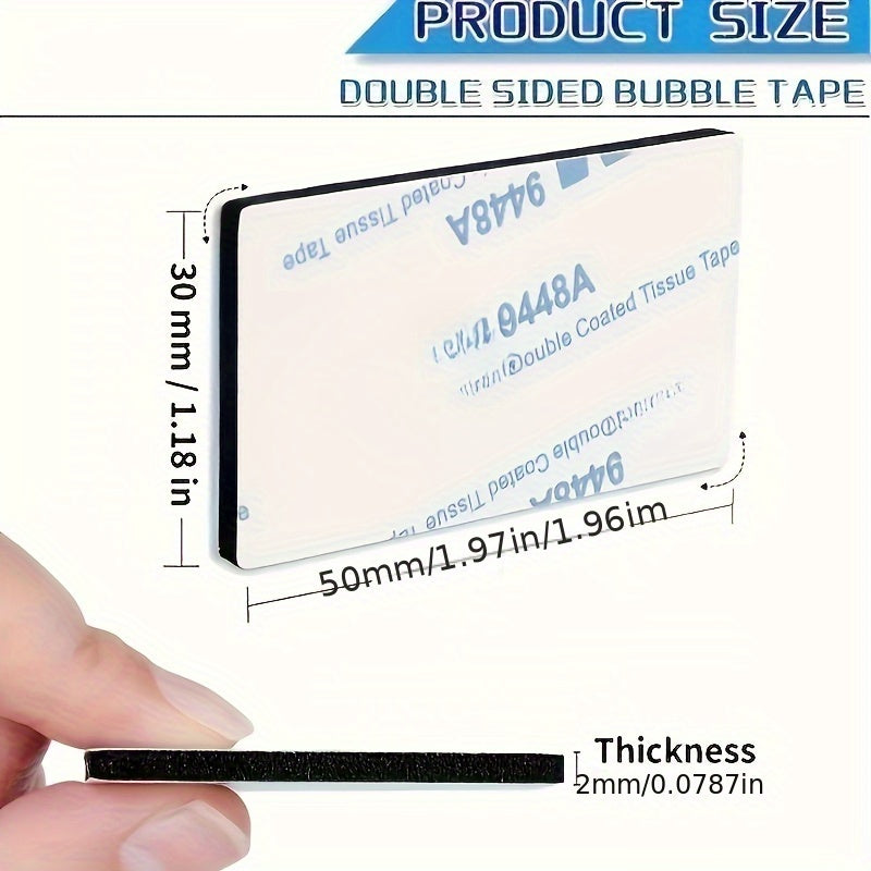 20-упаковка прочной двусторонней пенопластовой клейкой ленты для крепления аксессуаров в ванной и организации предметов без необходимости в электричестве.