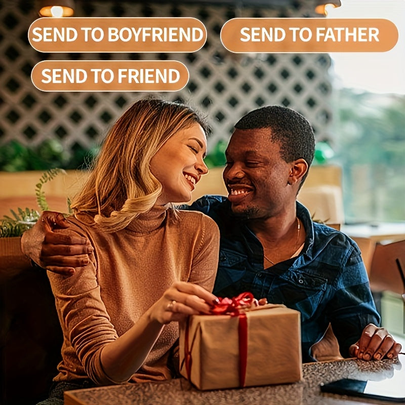 Men's Leather Belt with Customizable Nameplate Stylish Durable Alloy Buckle