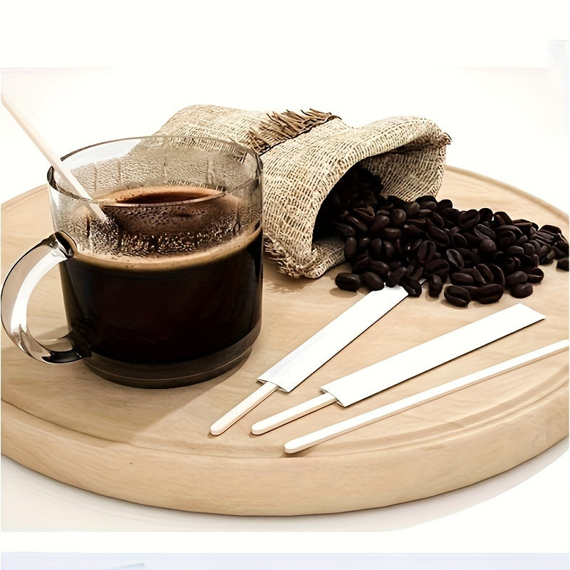Disposable Coffee Stirrers Biodegradable Wooden Sticks for Beverages Tea Pack of 50 or 100