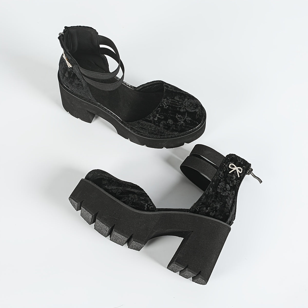 Women Nubuck Boot Back Zipper Elastic Bow Short Boots