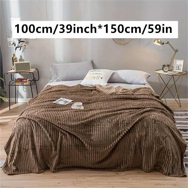 Faux Rabbit Fur Bed Blanket Soft Plush Throw for Bed Couch 50x60 Inches