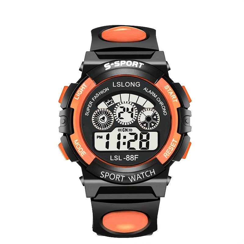 Trendy Digital Sports Smartwatch for Men and Women Waterproof Luminous Multifunctional Outdoor Watch