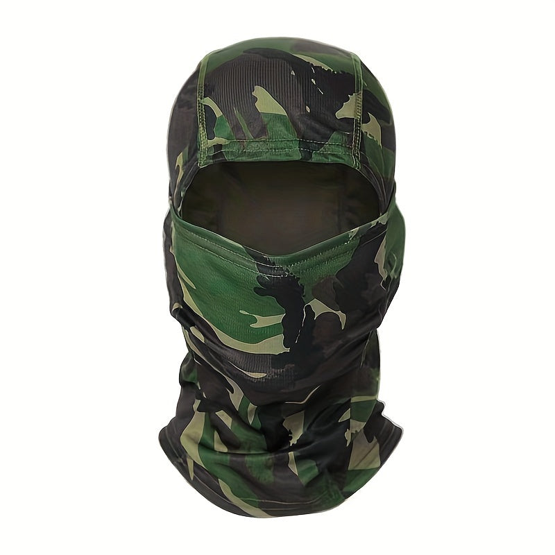 Adjustable Windproof UV Protection Hood with Balaclava Face Mask for Outdoor Use