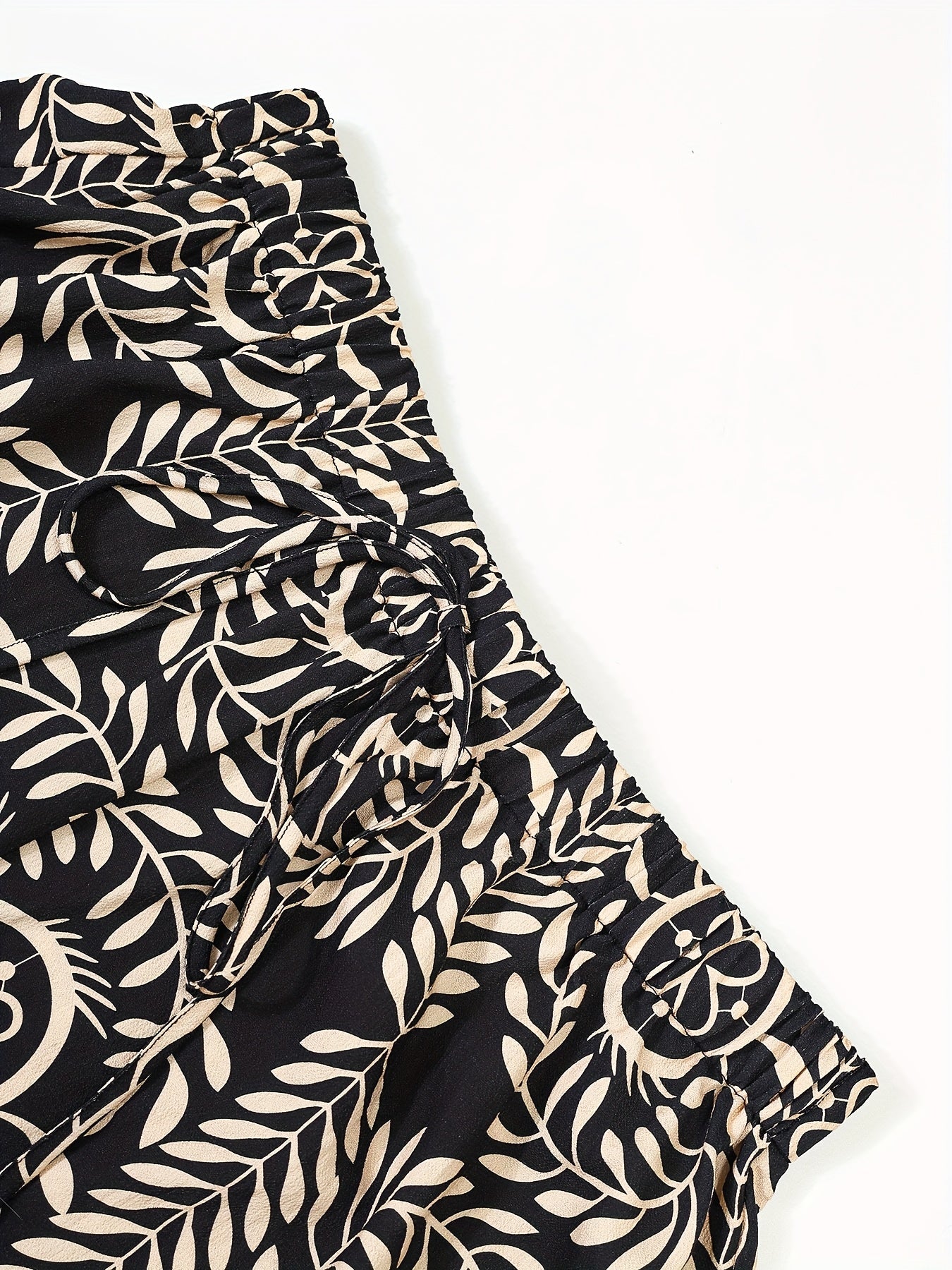 Брюки для женщин больших размеров повседневные средней длины с геометрическим принтом, дышащие, легкие