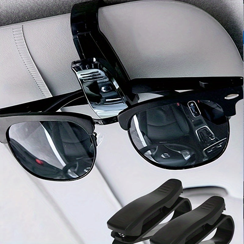 Car Glasses Clip S-Shaped Car Mount Holder Eyeglasses Ticket Card Holder