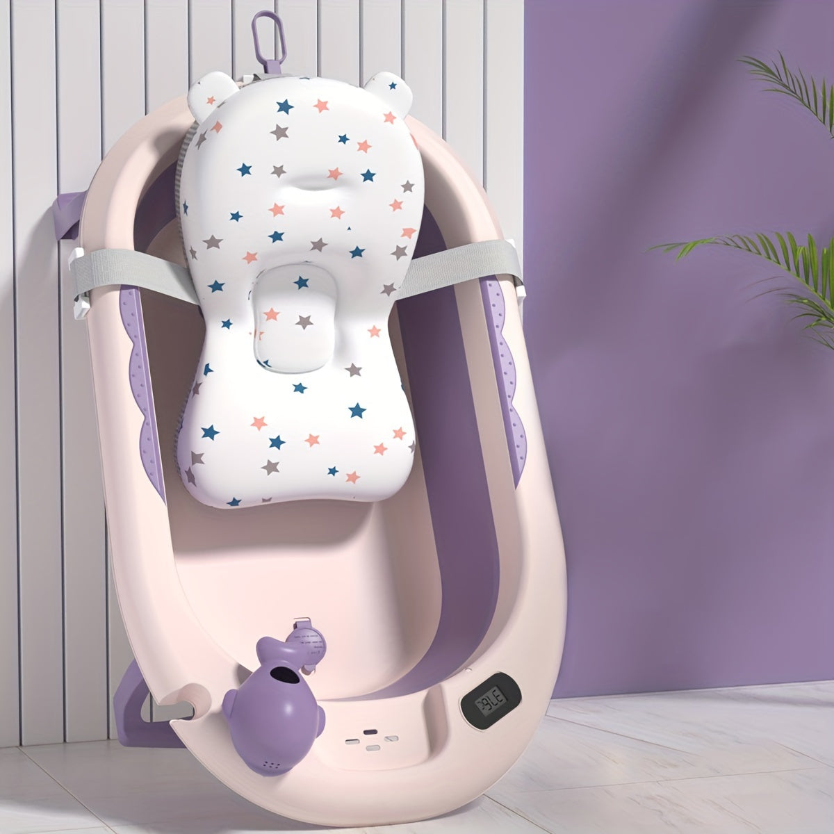 Baby Bathtub Foldable Cartoon Bathtub for Infants and Toddlers