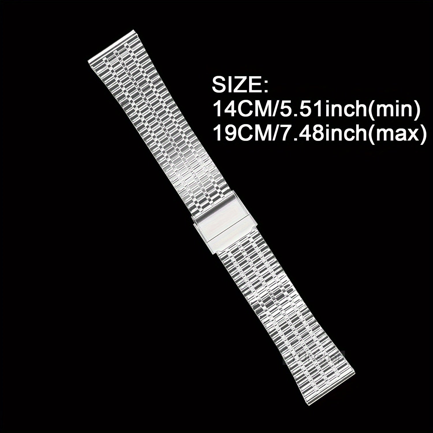 Stainless Steel Watch Band 20mm 22mm Adjustable Quick Release for Smartwatches