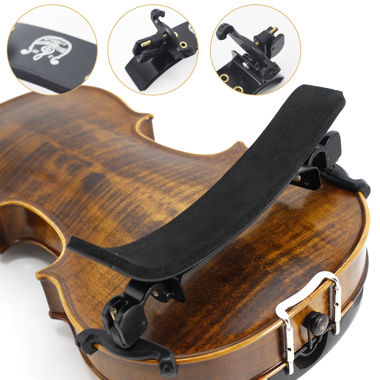 Soft Violin Shoulder Rest Pad Adjustable for All Sizes Comfortable Support