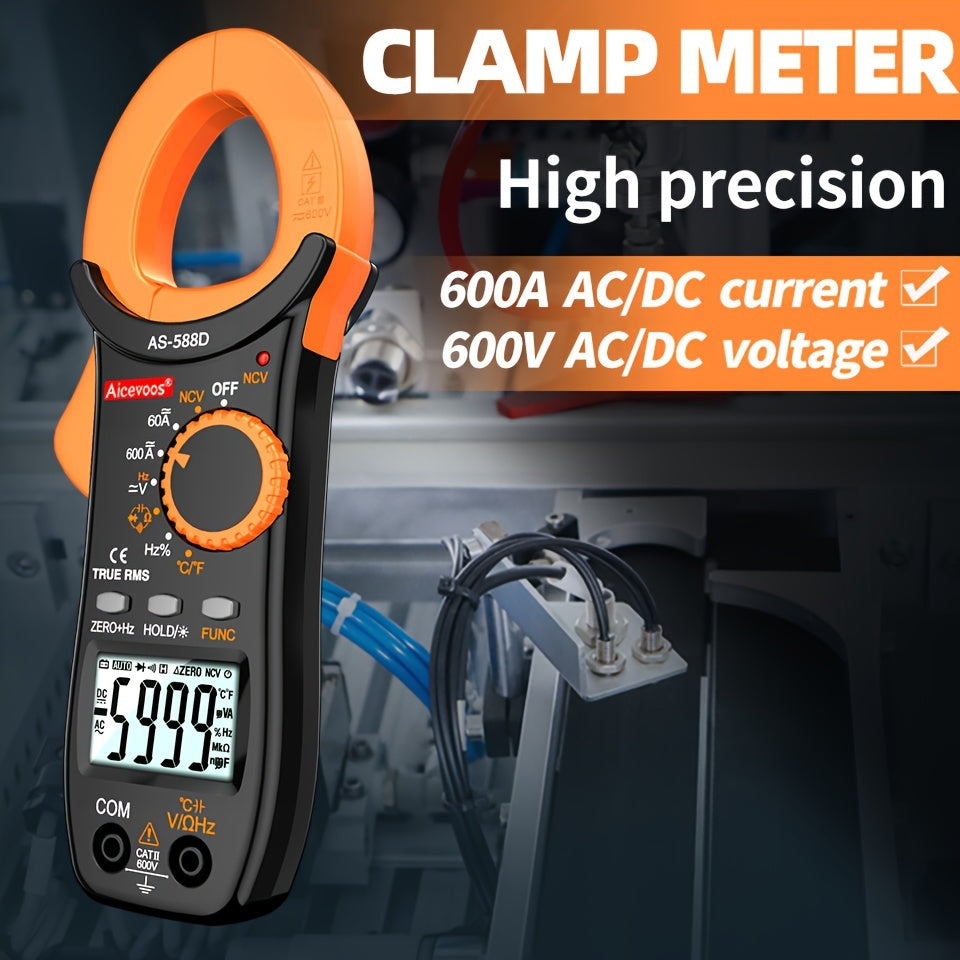 Digital Clamp Meter Multimeter 6000 Counts AC/DC Current True RMS Auto Range