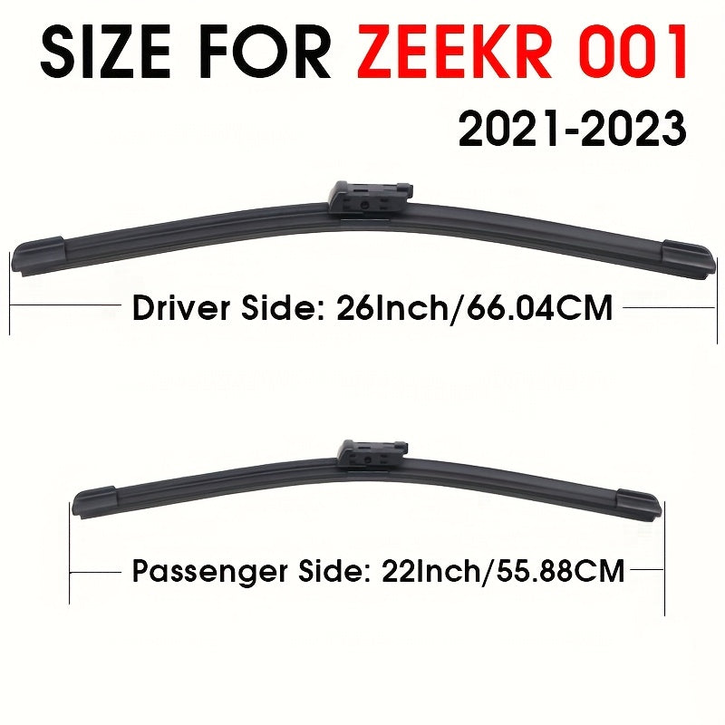 Par de limpiaparabrisas para coche de 66cm y 56cm para parabrisas para RHD/LHD