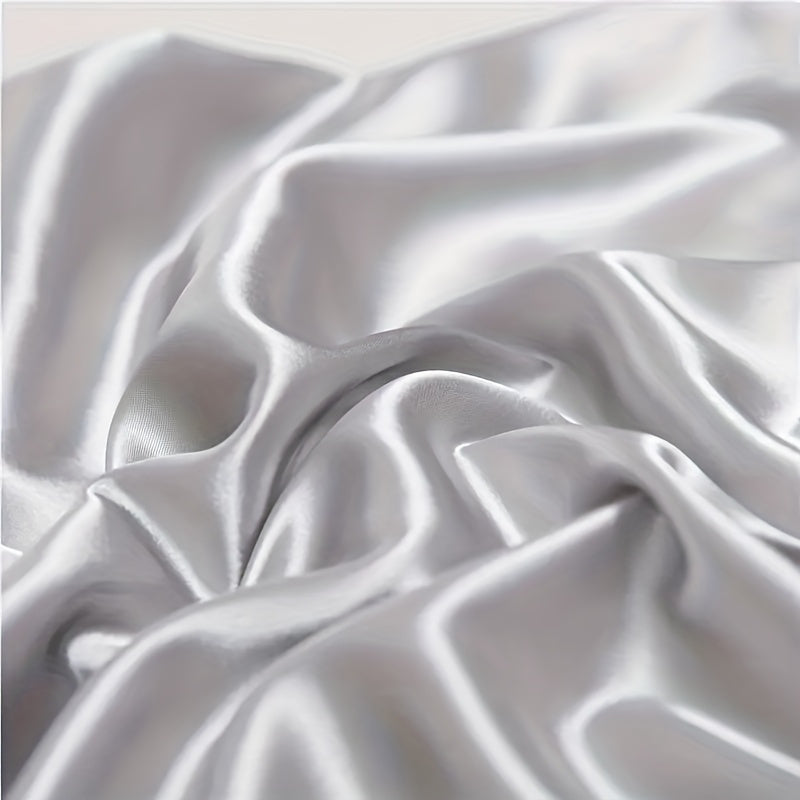 Satin Pillowcase 100% Polyester Solid Color Breathable Cooling Envelope Closure