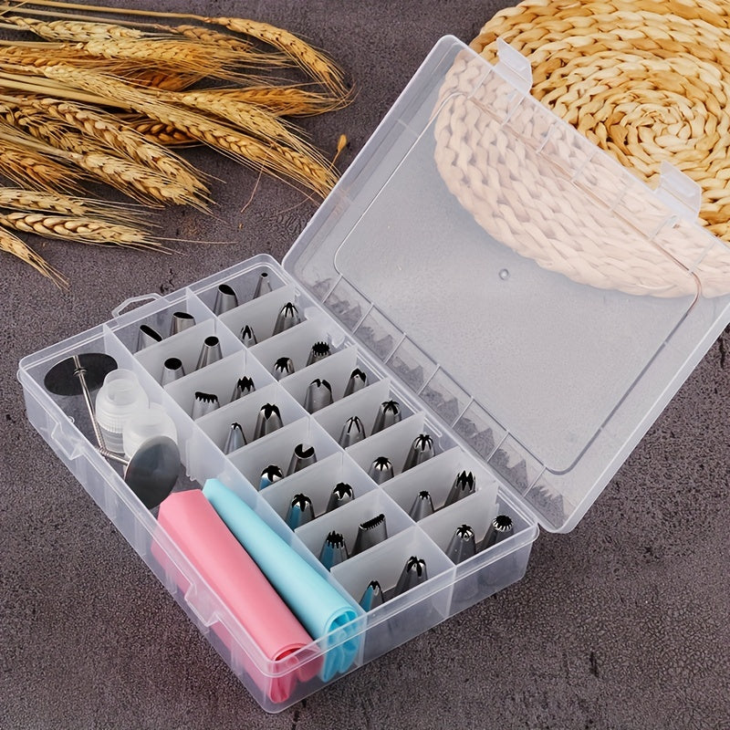 Cake Decorating Nozzle Set 38 Pieces with Bags, Nozzles, and Baking Tools